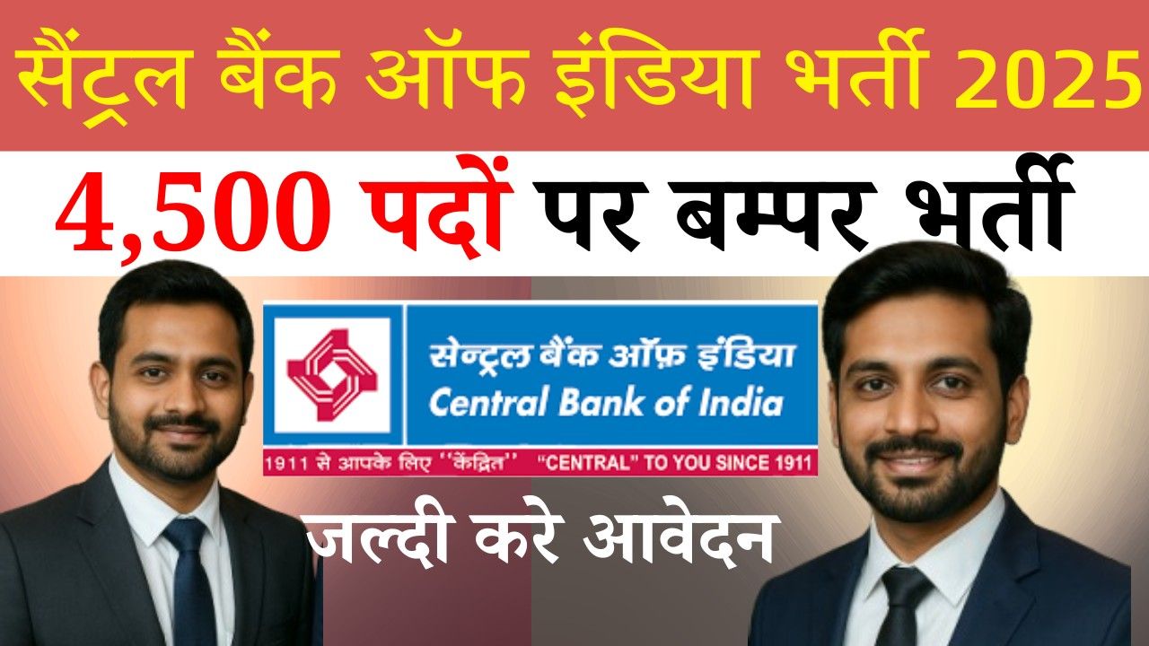 Central Bank of India Apprentice Online Form 2025