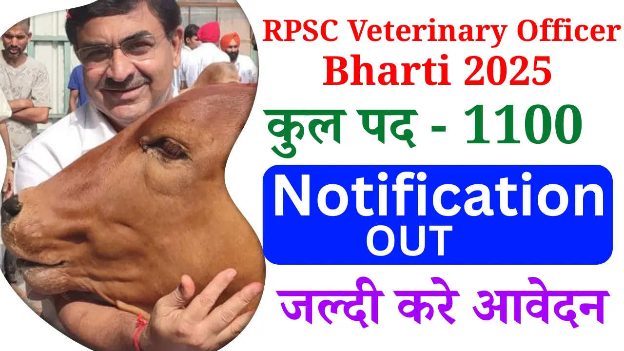 RPSC Veterinary Officer Recruitment 2025