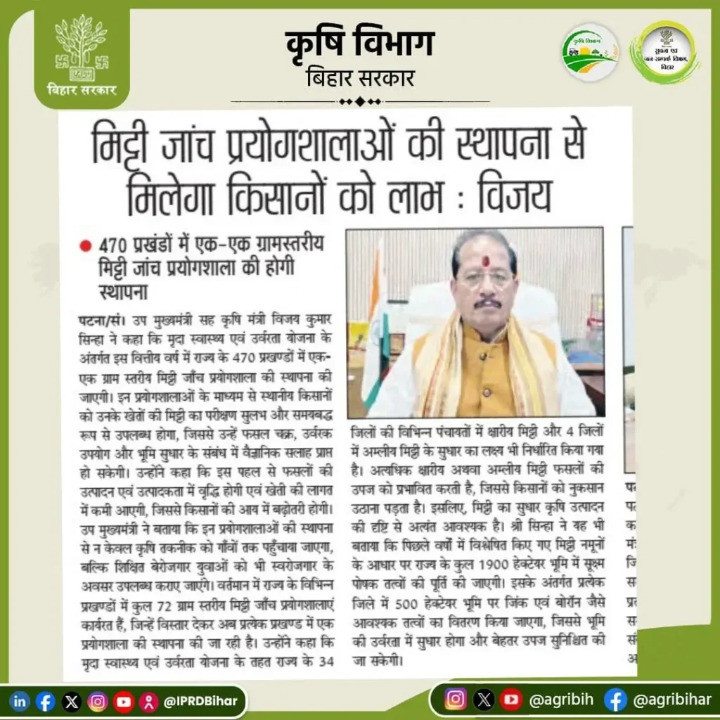 Bihar Soli Testing Lab Scheme 2025